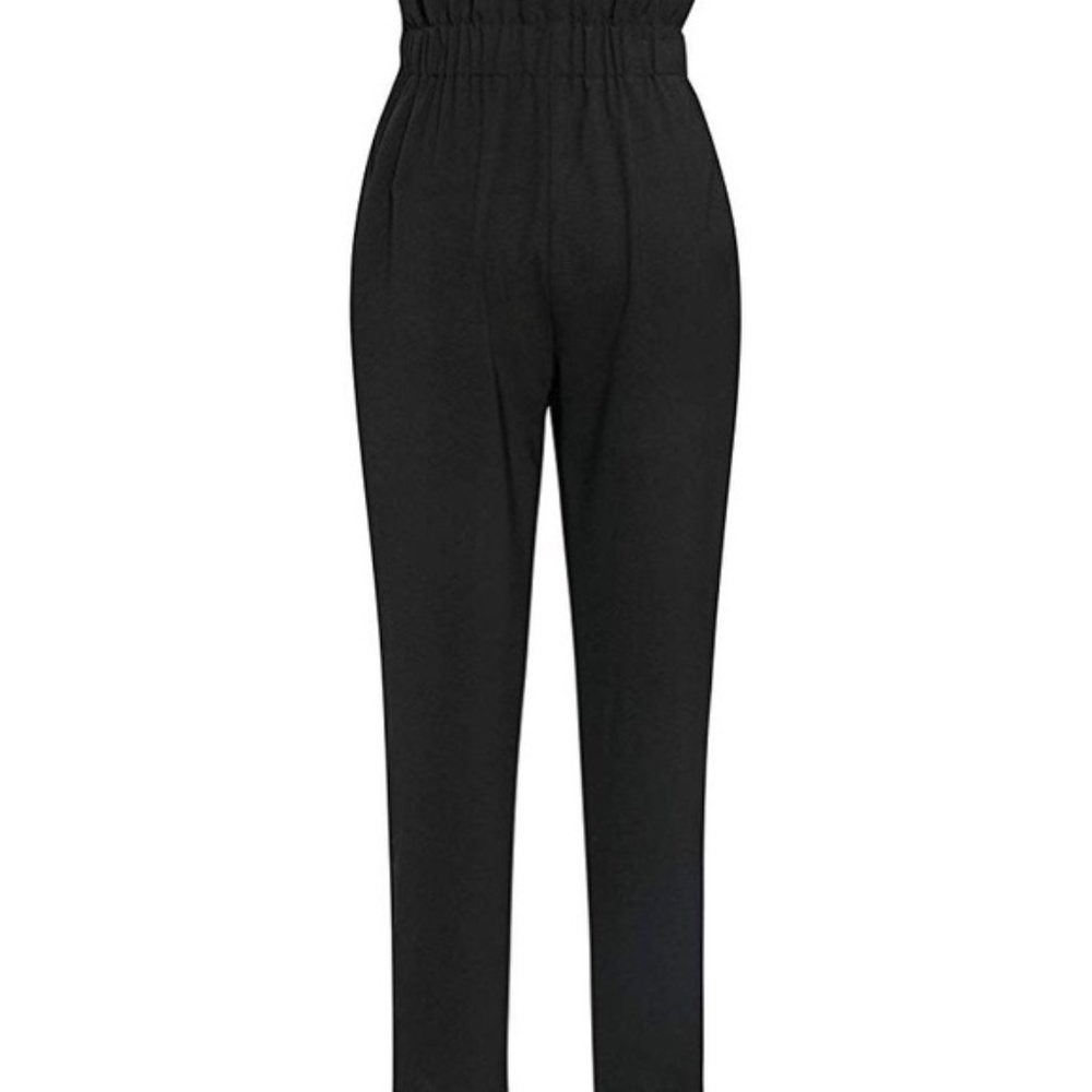 Black Paper Bag Trousers - Picture 6 of 7